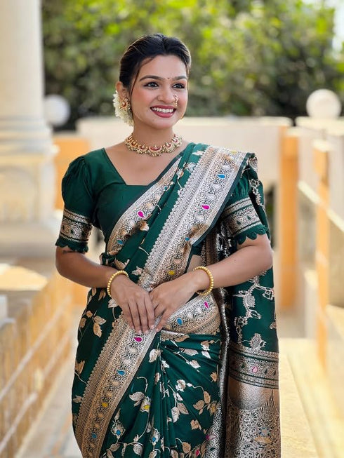 Vasthrlay Jacquard Unstitched Saree