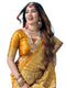 Vasthrlay Banarasi Jacquard Unstitched 3409s112n Turmeric