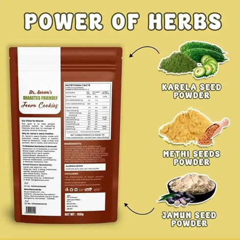 Dr Aeran’s Diabetes Friendly Jeera Cookies 150g