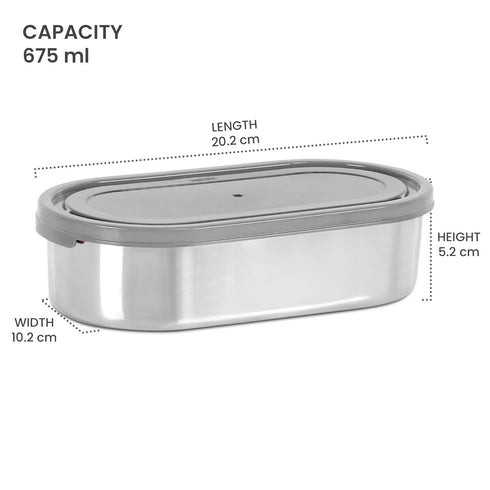Milton Steel Slider Stainless Steel Container