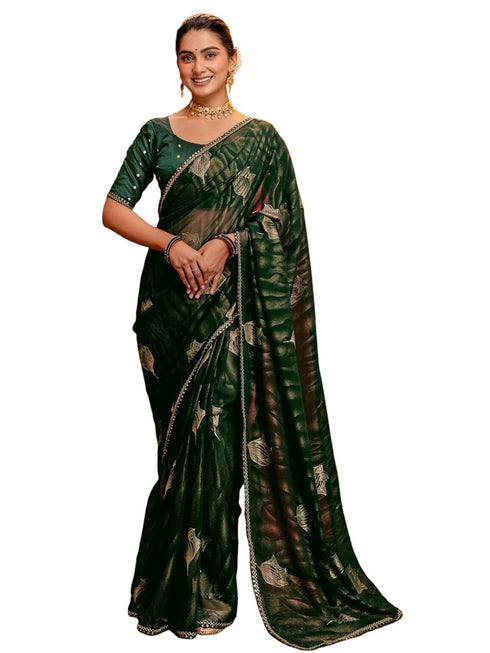 Vasthrlay Georgette Printed Dark Saree