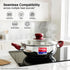 Prestige Platina Popular Stainless Steel Kadhai with Glass Lid