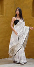 Vasthrlay Off White Handloom Lightweight Unstitche