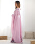 Vasthrlay Embroidery Scalloped Unstitched Off White Saree