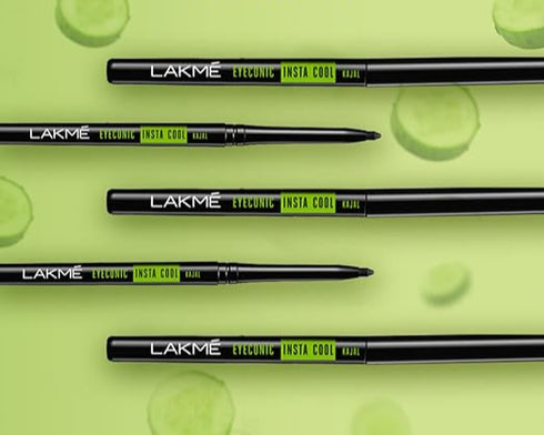 LAKMÉ Eyeconic Insta Cool Pencil, Glossy Kajal | Black