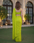 Vasthrlay Yellow Georgette Unstitched Saree