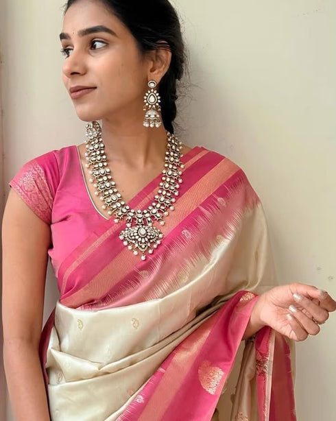 Vasthrlay Banarasi Traditional Weaving Unstitched
