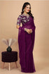 Designer Georgette Saree with Embroidered Blouse Piece