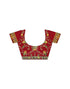 Vasthrlay Georgette Embroidery Unstitched Red Saree