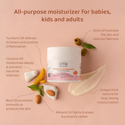 CITTA Nourishing Baby Massage oil & Moisturizing Baby Balm