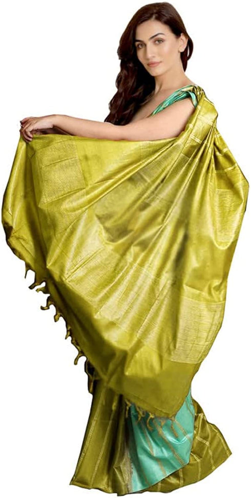 Vasthrlay Handloom Striped Border Blouse