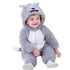 BRANDONN Unisex Baby Flannel Jumpsuit Pan