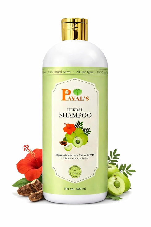 Payal's Herbal Shampoo for All Hair Type For Men And Woomen (400 ml)