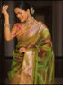Vasthrlay Organza Kanjivaram Golden Ethnic Wear