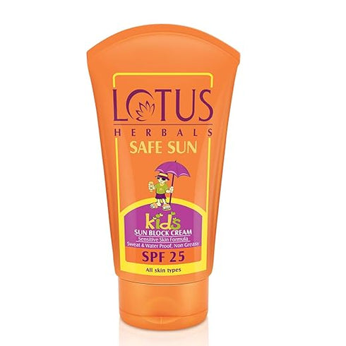Lotus Herbals Safe Sun Kids Sunblock Cream SPF 25