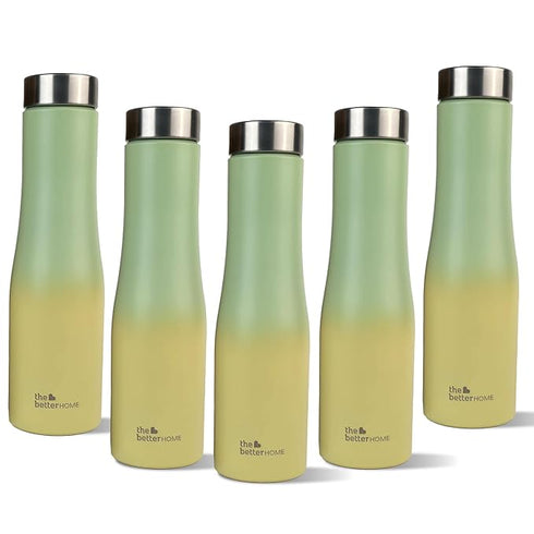 The Better Home Stainless Steel Bottle 1 Litre (Pack of 5)