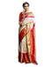 Vasthrlay Banarasi Jacquard Unstitched Beige Saree