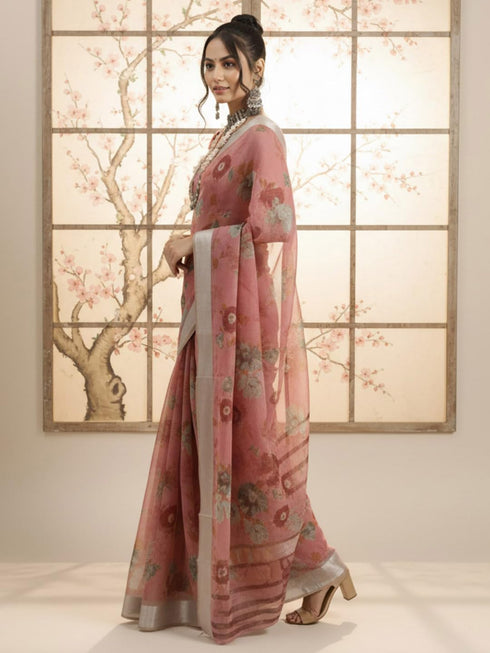 Vasthrlay Handloom Cotton Unstitched Blouse Ethnic Wear