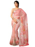 Vasthrlay Digital Printed Unstitched Pink Saree