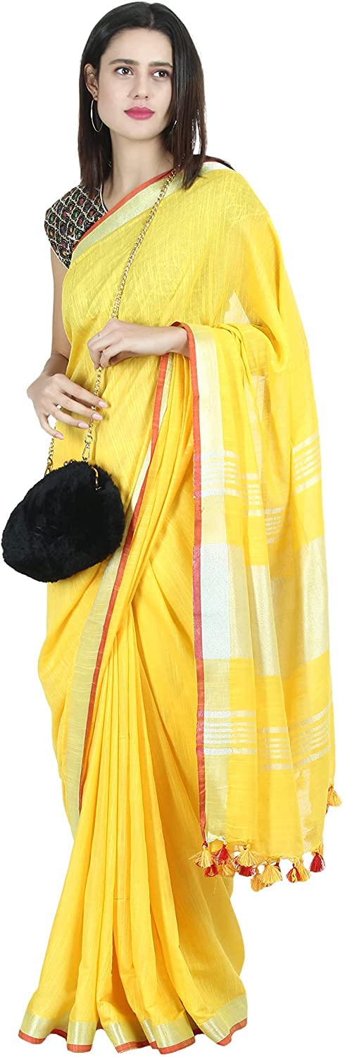 Vasthrlay Handloom Summer Contrast Vibrant Green