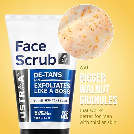 Ustraa Face Scrub De-Tan
