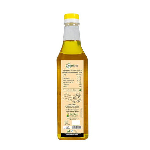 Nutriorg Certified Organic Groundnut Oil