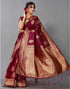 Vasthrlay Banarasi Embroidery Unstitched Saree