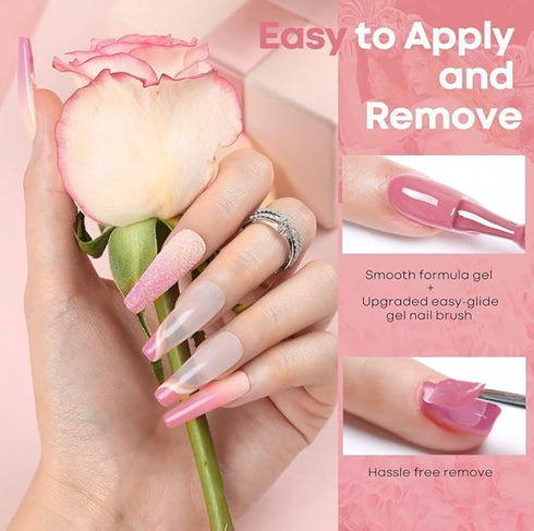 BOLT BEE Gel Nail Finish Polish Kit Set Of 6 Colors