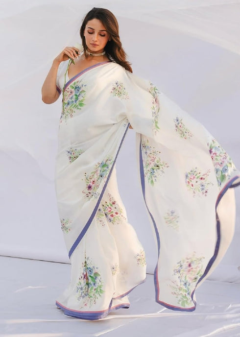 Vasthrlay Floral Readymade Unstitched Ethnic Wear