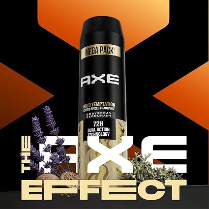 Axe Gold Temptation Long Lasting Deodorant Bodyspray For Men 215 Ml