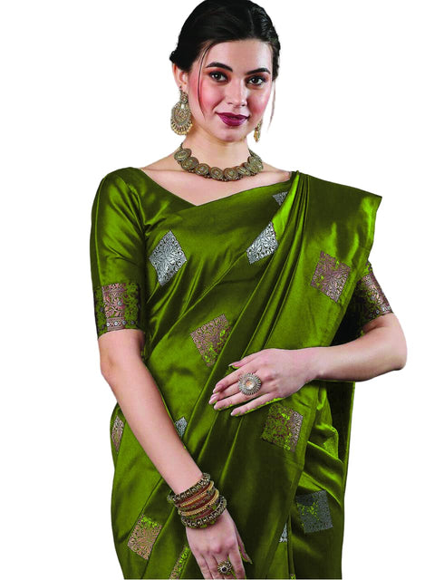 Vasthrlay Banarasi Unstitched Saree