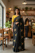 Vasthrlay Vichitra Embroidery Brown Black