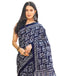 Vasthrlay Printed Pleated Unstitched Dark Green Saree