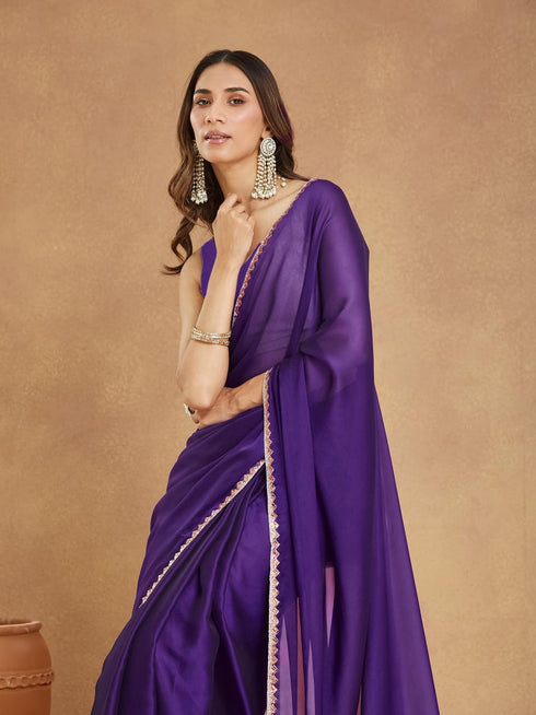 Vasthrlay Border Unstitched Saree