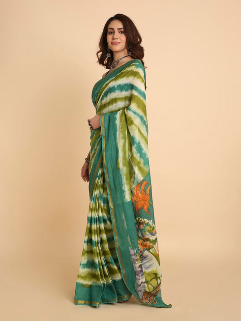 Vasthrlay Lightweight Breathable Traditional Printed Saree