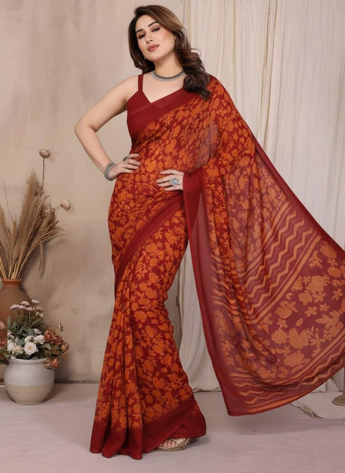 Vasthrlay Georgette Traditional Ethinic Az Ys Vaidika Ethnic Wear