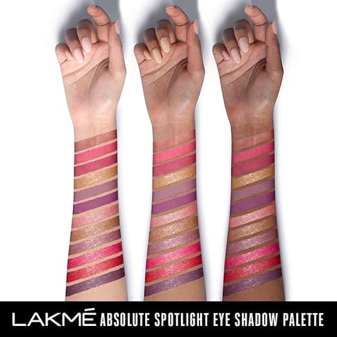 Lakme Absolute Spotlight Eye Shadow Palette Smokin Glam 12G