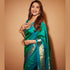 Vasthrlay Kanjivaram Paithani Unstitched Mahendi Ethnic Wear