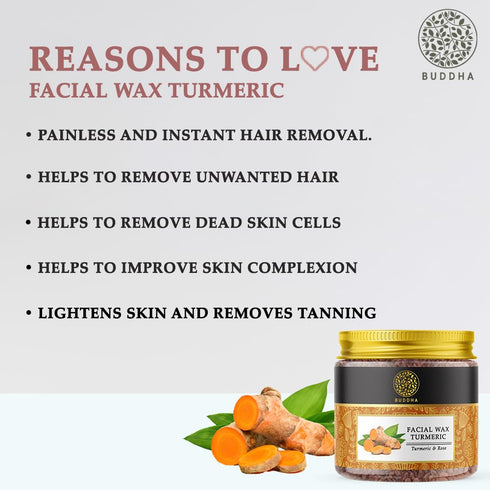 Buddha Natural Facial Wax Powder with Turmeric