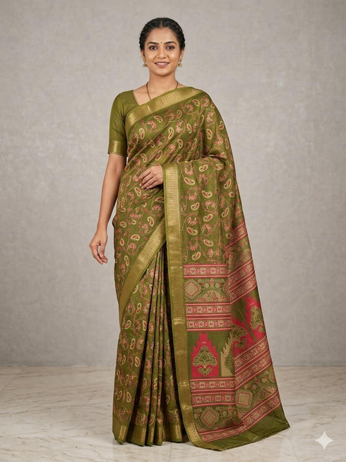 Vasthrlay Elegant Paisley Traditional Lightweight
