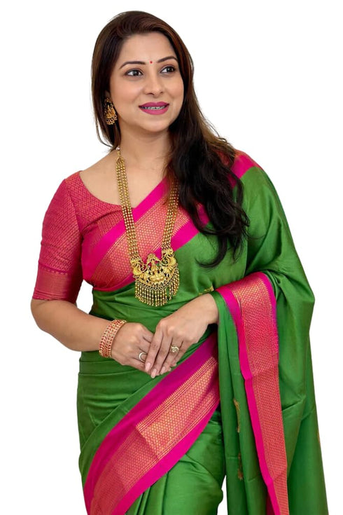 Vasthrlay Kanjivaram Lichi Blouse Ethnic Wear