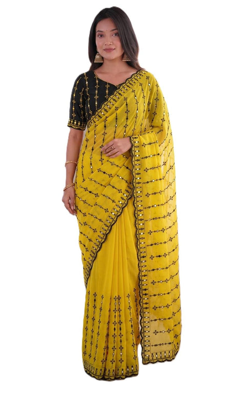 Vasthrlay Embroidery Unstitched Saree