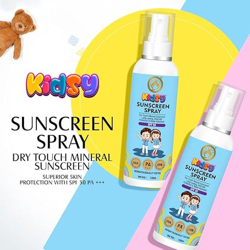 Mom & World Mineral Based Kids Sunscreen Spray Spf 50