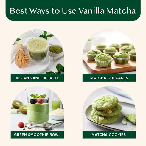 Vahdam Tea Vanilla Matcha Green Tea Powder