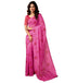 Vasthrlay Chanderi Printed Pink Saree With Unstitched Blouse Piece