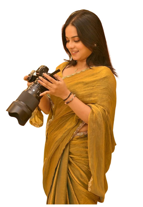 Vasthrlay Boarder Unstitched Chhaava Mustarddd Mustard Free Ethnic Wear