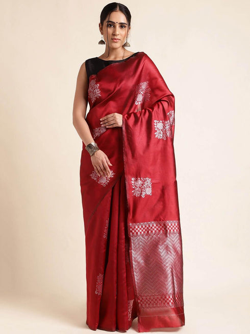 Vasthrlay Banarasi Traditional Unstitched Saree