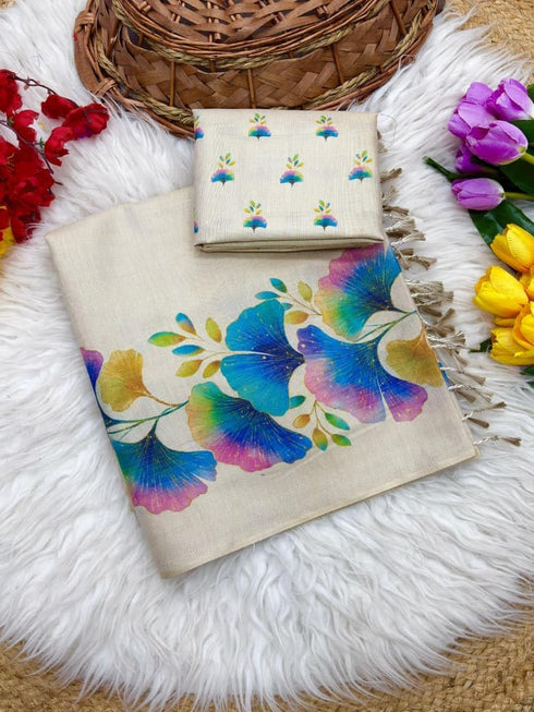 Vasthrlay Tussar Silk Saree