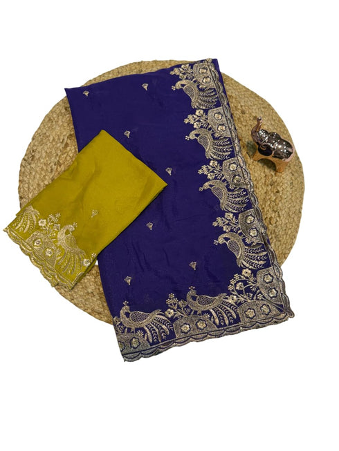 Vasthrlay Georgette Embroidery Unstitch