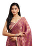 Vasthrlay Wine Embroidery Saree